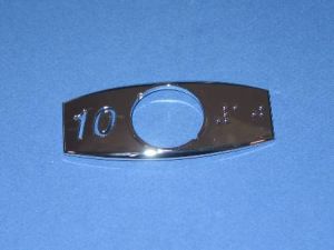 CHICKLET - CHROME, S/S, W/BRAILLE (MRK 10 ON L/H)