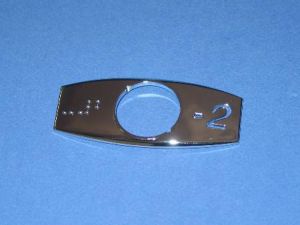 CHICKLET - CHROME, S/S, W/BRAILLE (MRK -2 ON R/H)