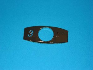 CHICKLET - BRASS, S/S, W/BRAILLE (MRK 3 ON L/H)