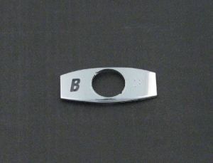 CHICKLET - CHROME, S/S, W/BRAILLE (MRK B ON L/H)