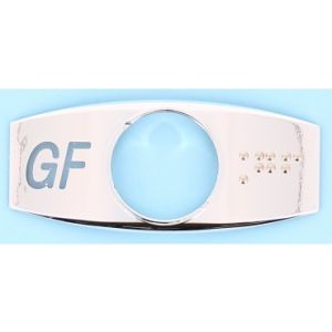 CHICKLET CHROME 'GF',LEFT HAND WITH BRAILLE