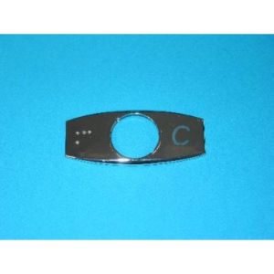 CHICKLET CHROME 'C', RIGHT HAND WITH BRAILLE