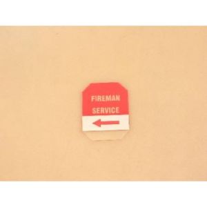 GLASS MARKED FIREMAN SERVICE""