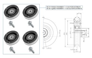 KIT OF ROLLERS FOR PRIMA PLUS LATERAL AND CENTRAL OPENING LANDING DOOR