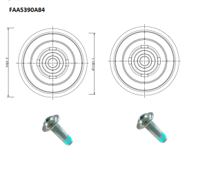 PULLEY AND FIXING FOR PRIMA PLUS LATERAL AND CENTRAL OPENING LANDING DOOR
