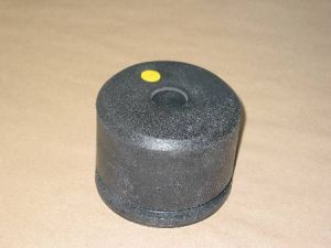 BUFFER - POLYURETHANE, 140MM DIA, 105 MM THICK, YELLOW SPOT EN81-1/2