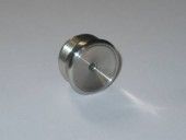 PUSH BUTTON - TYPE MCS, VR, SATIN, S/S, GREEN ILLUM.