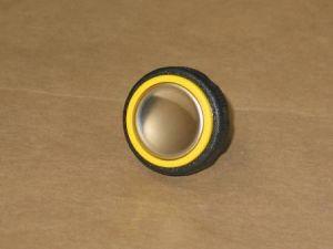 PUSH BUTTON - TYPE LEM, METALIC, YELLOW NONE ILLUM. HALO, ALARM BUTTON