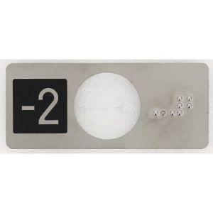 CHICKLET STAINLESS STEEL (VR) WITH BRAILLE -2