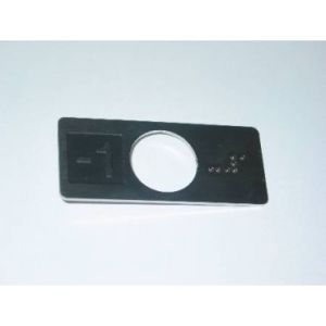CHICKLET STAINLESS STEEL (VR) WITH BRAILLE -1