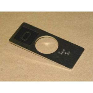 CHICKLET STAINLESS STEEL (VR) WITH BRAILLE 0