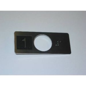 CHICKLET STAINLESS STEEL (VR) WITH BRAILLE 1