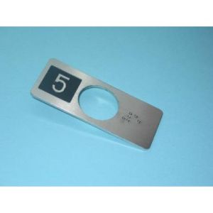CHICKLET STAINLESS STEEL (VR) WITH BRAILLE 5