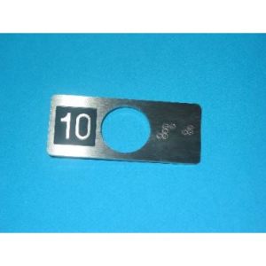 CHICKLET STAINLESS STEEL (VR) WITH BRAILLE 10