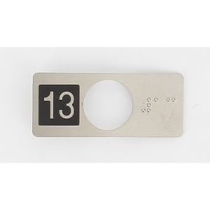 CHICKLET STAINLESS STEEL (VR) WITH BRAILLE 13