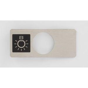 CHICKLET STAINLESS STEEL (VR) W/O BRAILLE CLS (LAMP / LIGHT)