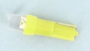 LAMPE LED WEDGE T5 28V 0.3W,JAUNE L20 D5.5