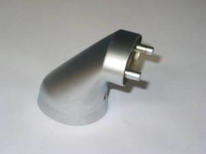ELBOW END SUPPORT - BRUSHED CHROME, FOR HANDRAIL TYPE VENTO