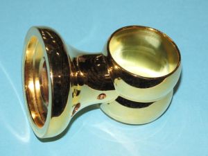 ONDA INTERMEDIATE SUPPORT MIRROR GOLD FINISH