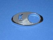 CHICKLET - FOR GEN 2, OVAL, CHROME MIRROR, W/BRAILLE (MRK K ON L/H)