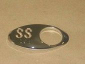 CHICKLET - FOR GEN 2, OVAL, CHROME MIRROR, W/BRAILLE (MRK SS ON L/H)