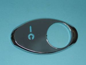 CHICKLET - FOR GEN 2, OVAL, CHROME MIRROR, W/O BRAILLE (MRK KEYSWITCH ON L/H)