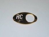 CHICKLET - FOR GEN 2, OVAL, MIRROR GOLD, W/BRAILLE (MRK RC ON L/H)