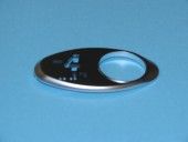 CHICKLET - FOR GEN 2, OVAL, CHROME SATIN, W/BRAILLE (MRK -4 ON L/H)