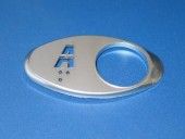 CHICKLET - FOR GEN 2, OVAL, CHROME SATIN, WITH BRAILLE  (MRK A ON L/H)
