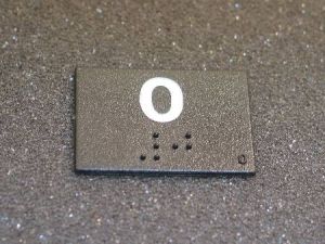 CHICKLET - FOR FALCONY FUTURA-90 TYPE, W/BRAILLE (MRK 0)