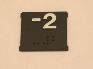 CHICKLET - FOR SUBS MODEL PUSH BUTTON, BLACK, SQUARE, W/BRAILLE (WHITE MRK -2) FITS INTO MAA471AM1