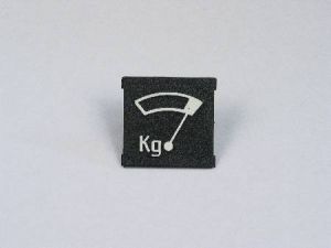 CHICKLET - FOR SUBS MODEL PUSH BUTTON, BLACK, SQUARE (WHITE MRK LOAD INDICATOR) FITS INTO MAA471AM1