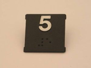CHICKLET - FOR SUBS MODEL PUSH BUTTON, BLACK, SQUARE, W/BRAILLE (WHITE MRK 5) FITS INTO MAA471AM1