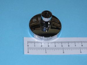 SPACER & WALL PLATE - CHROME, 31.5MM LONG, FOR HANDRAIL