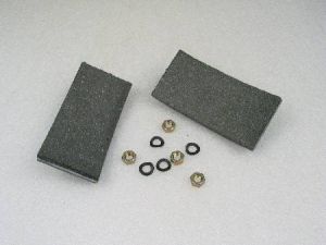 BRAKE LININGS - FOR 13VT &160VAT M/C, 376MM DIA BRAKE, 124MM LONG X 60MM WIDE X 6MM THICK